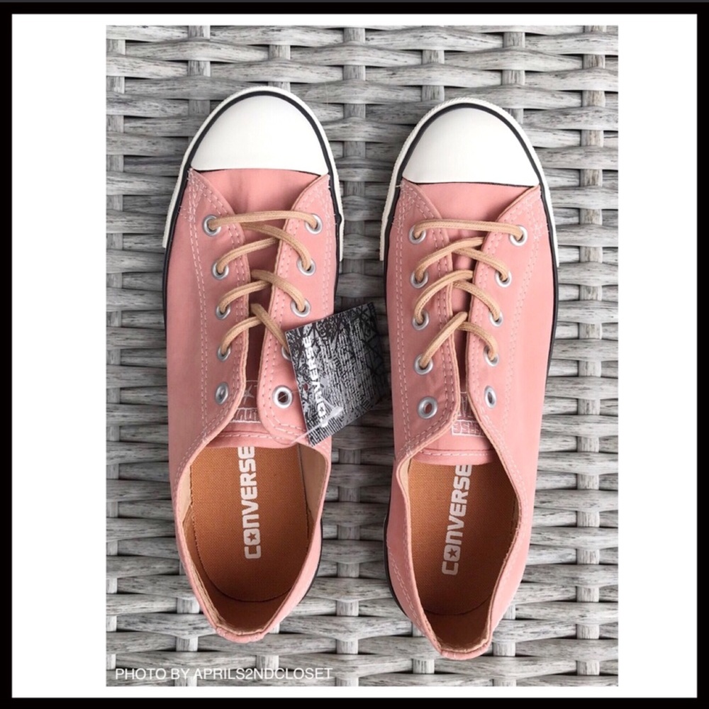 CONVERSE CHUCKS LO OX TOP DAINTY BRUSHED SNEAKERS - Picture 5 of 8